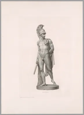 Ettore, Front View, from Oeuvre de Canova — Antonio Canova