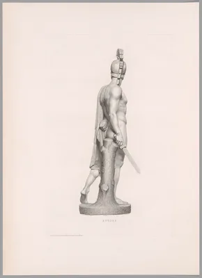 Ettore, Side View, from Oeuvre de Canova — Antonio Canova