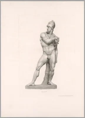 Ajax, Front View, from Oeuvre de Canova — Antonio Canova