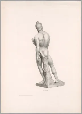Ajax, Back View, from Oeuvre de Canova — Antonio Canova