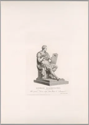 George Washington, Front View, from Oeuvre de Canova — Antonio Canova
