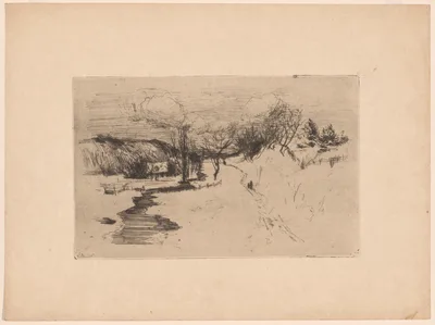 Snow Landscape — John Henry Twachtman