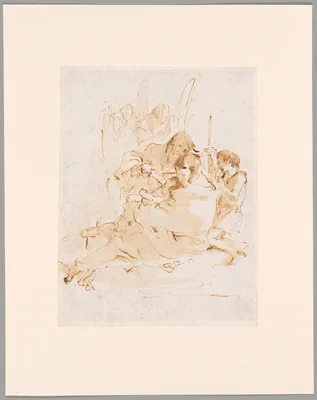 Holy Family with St. John and Two Angels — Giovanni Battista Tiepolo