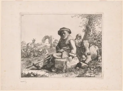 Plate 11, from The Set of 12 Pastorals Scenes — Francesco Londonio