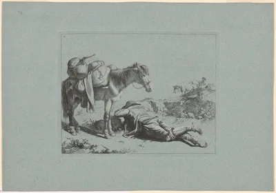 Plate 8, from The Set of 12 Pastorals Scenes — Francesco Londonio