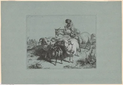 Plate 9, from The Set of 12 Pastorals Scenes — Francesco Londonio