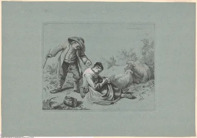 Plate 10, from The Set of 12 Pastorals Scenes — Francesco Londonio