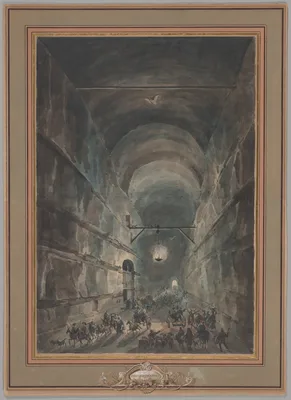 The Grotto of Posillipo (La Grotta di Posillipo) — Louis Jean Desprez