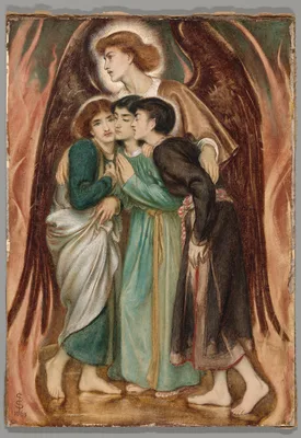 Shadrach, Meshach and Abednego in the Fiery Furnace — Simeon Solomon