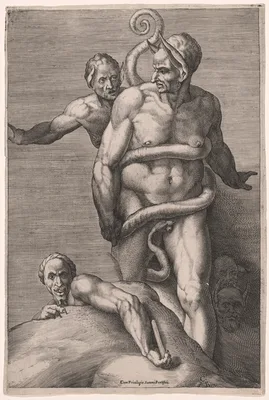 Minos and Demons, from the Last Judgment — Cherubino Alberti