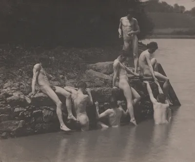 Study for "Swimming" — Thomas Eakins