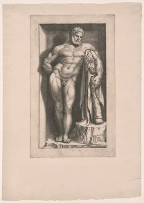 The Farnese Hercules — Giorgio Ghisi