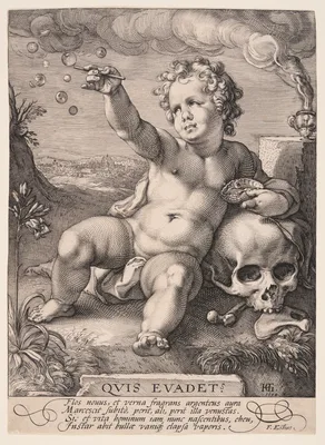 Allegory of Transcience ‘Homo Bulla’ — Hendrik Goltzius