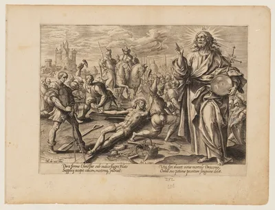 The Martyrdom of Christ, from The Martyrdom of Christ and the Apostles — Hendrik Goltzius