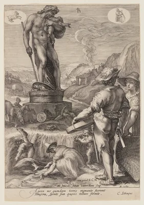 Saturn Presiding over Agriculture, from Seven Planetary Gods — Jan Saenredam
