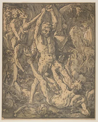 Hercules and Cacus — Hendrik Goltzius
