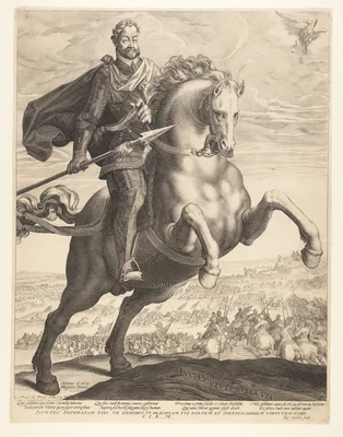 Rudolph II on Horseback — Aegidius Sadeler