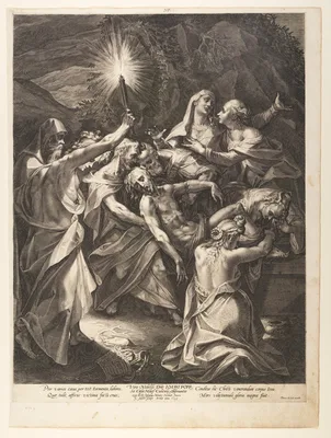 The Entombment — Aegidius Sadeler