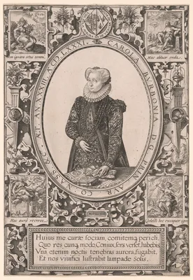 Portrait of Charlotte de Bourbon — Hendrik Goltzius