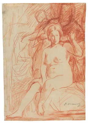 Seated Nude — Édouard Manet