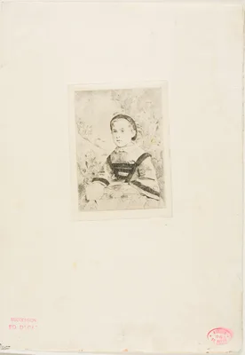 Mlle. N. Wolkonska, second plate — Edgar Degas