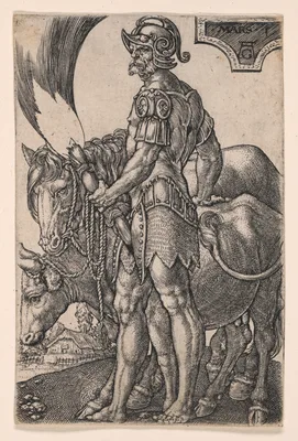 Mars, from The Seven Planetary Gods — Heinrich Aldegrever
