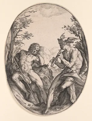 Mercury and Argus — Hendrik Goltzius