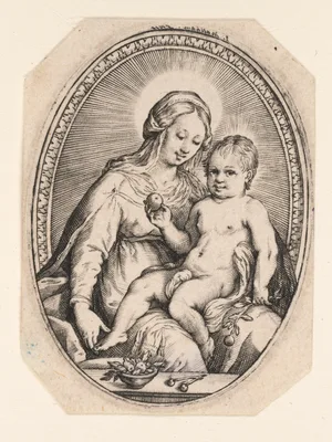 The Virgin and Child — Jacob Matham