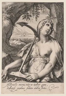 Hope, from The Seven Virtues — Jacob Matham