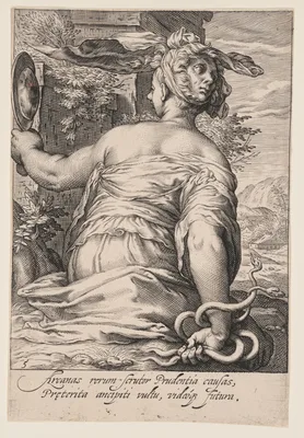 Prudence, from The Seven Virtues — Jacob Matham