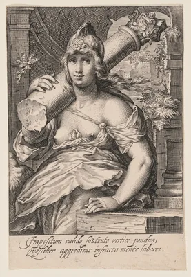 Fortitude, from The Seven Virtues — Jacob Matham