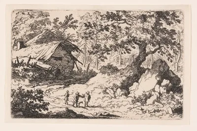 The Ruinous Cottage — Allaert van Everdingen