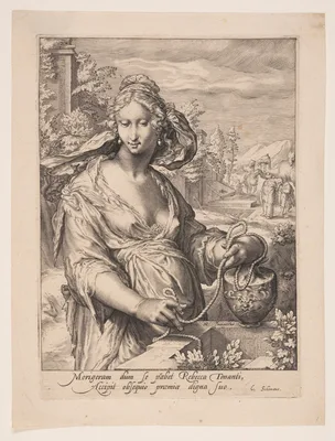 Rebecca, from The Wives of the Patriarchs — Jacob Matham