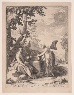 Christ and the Woman of Samaria — Jacob Matham