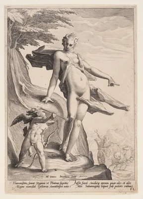 Venus, Cupid and Pluto — Jacob Matham