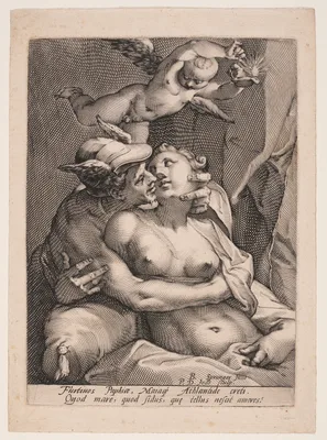 Mercury, Venus, and Cupid — Pieter de Jode I