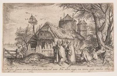 Landscape with Roma People, from Landscapes — Jacob de Gheyn II