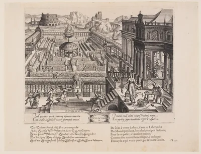 Corinthia, from Theatrum Vitae Humanae (The Ages of Man) — Johannes Wierix