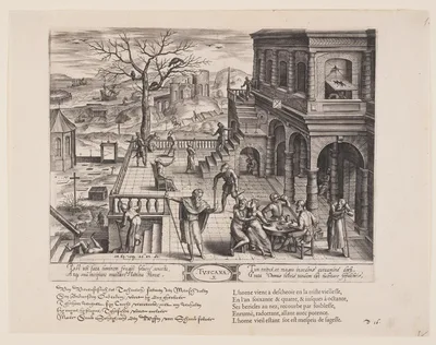 Tuscana, from Theatrum Vitae Humanae (The Ages of Man) — Johannes Wierix