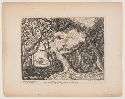 The Man Wounded by the Thieves, from Landscapes with the Story of the Good Samaritan — Simon Frisius