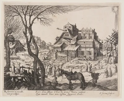 The Adoration of the Magi, from Landscapes with Scenes from the Life of Christ — Simon Frisius