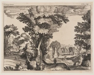 Parable of the Sower, from Landscapes with Scenes from the Life of Christ — Simon Frisius