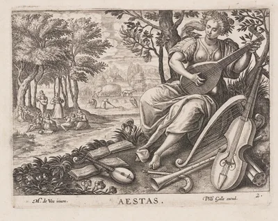 Aestas, from Four Seasons — Philip Galle