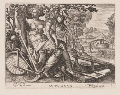 Autumnus, from Four Seasons — Philip Galle