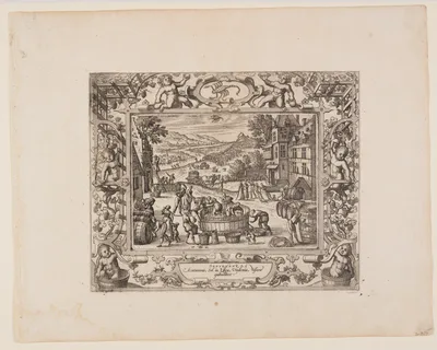September, from The Twelve Months — Pieter van der Borcht
