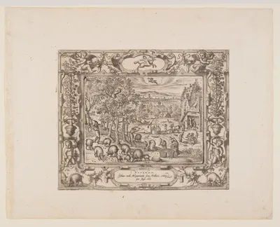 November, from The Twelve Months — Pieter van der Borcht