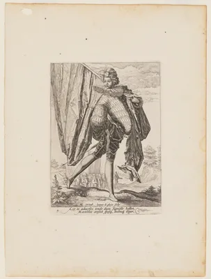 Standard Bearer, from Officers and Soldiers of the Bodyguard of Emperor Rudolph II — Jacob de Gheyn II
