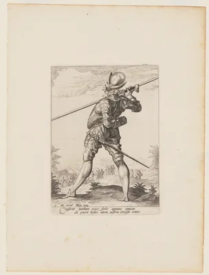Pikeman, from Officers and Soldiers of the Bodyguard of Emperor Rudolph II — Jacob de Gheyn II