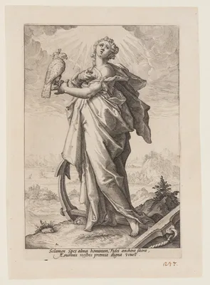 Hope, from The Virtues — Jacob Matham