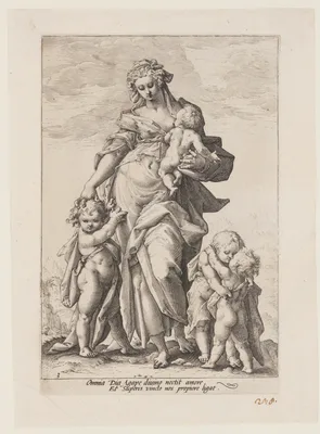 Charity, from The Virtues — Jacob Matham
